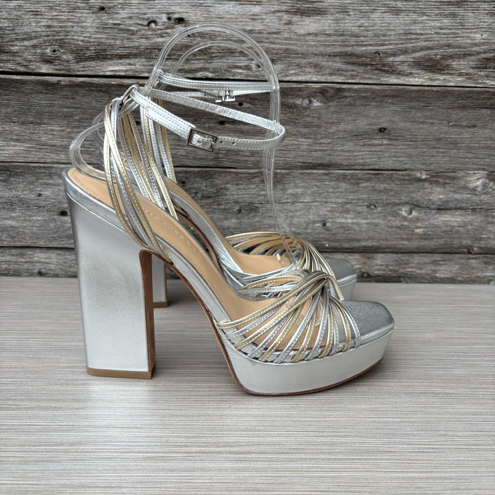 VERONICA BEARD
Fletcher Metallic Heel Sandals - Picture 4 of 15